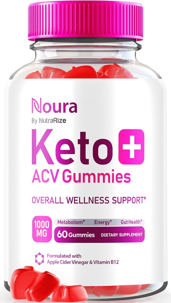 NutraRize Noura Keto+ACV Gummies、公式 Keto Supplement、All Natural、Apple Cider Vinegarのレビュー(60 Gummies)