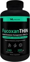 ML Naturals FucoxanTHIN 240 野菜カプセル。 Fucoxanthin 10% 200mg/サービング、サポート代謝および酸化防止剤、NSF-Certified及びcGMP-Compliant