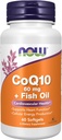 NOWの食糧補足、Omega 3の魚油、心血管の健康*、60のSoftgelsのCoQ10 60のmg