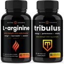 NutraChamps L-ArginineカプセルとTribulusカプセル2パックバンドル
