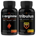 NutraChamps L-ArginineカプセルとTribulusカプセル2パックバンドル