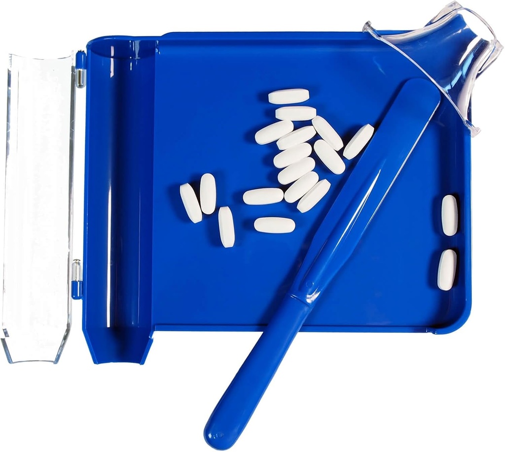 Spatula - より大きい皿および加えられたガイドの帽子が付いている改善された丸薬のカウンターの皿、より多くの丸薬のための便利な丸薬のカウントの皿毎回、これ以上の落下無し