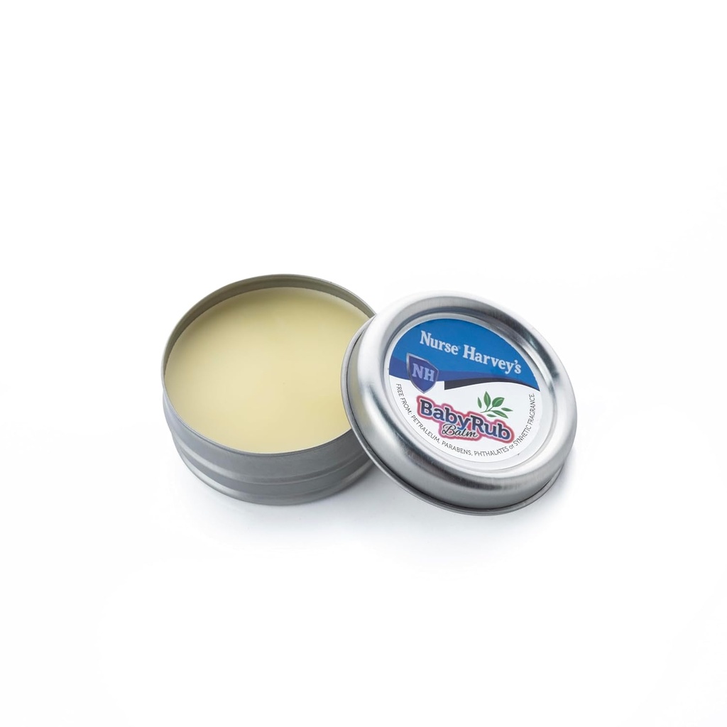 NURSE HARVEY'S BABY RUB BALM (Purely Natural Baby Chest Rub、3ヶ月以上、Sothes Coughs & Stuffy Noses) 0.7Fl Oz (Purely Natural Baby Chest Rub)