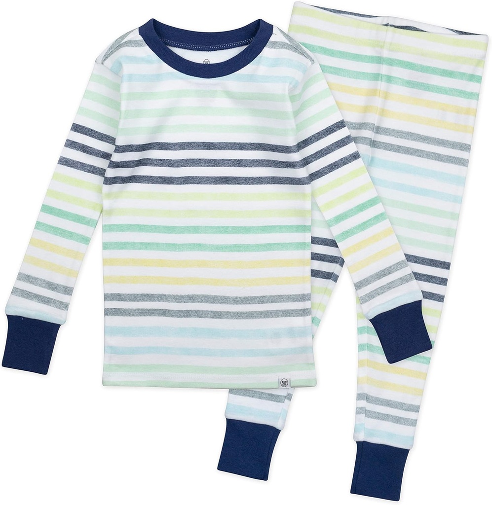 HonestBaby ベビーボーイ 2 ピース Pajamas Sleepwear Pjs 100% オーガニックコットン 赤ちゃん、トドル、子供、男の子
