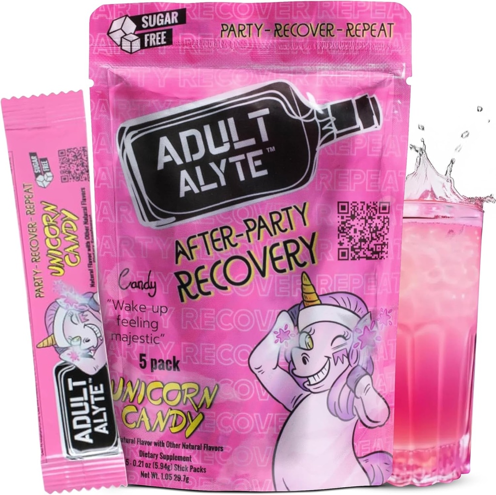 アルコールエイドウェルネスビタミンの後、私はより良い朝を回復します I Dihydromyricetin DHM&BビタミンコンプレックスI抗酸化剤サプリメントと肝臓サポートI 5パウダースティックドリンクパケットIユニコーンキャンディ