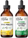 ワイルド & オーガニック パイン Pollen Tincture 4 fl oz & Stinginginginging Nettle Root Tincture 4 fl oz