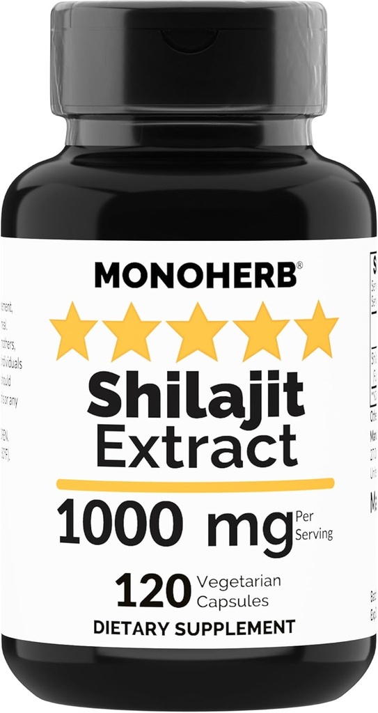 MONOHERBシラジットエキス1000mg - 120ベジタリアンカプセル