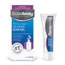 ScarAway Silicone Scar Gel, Helps Improve Size, Color & Texture of Hypertrophic & Keloid Scars from Injury, Burns & Surgery, Water Resistant, 10g (0.35 Oz)