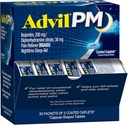 Advil PMの痛みのRelieverおよび夜間の睡眠の援助、痛みの軽減のためのIbuprofenの痛みの薬および睡眠の援助のためのDiphenhydramineのクエン酸塩- 50x2上塗を施してある小冊子