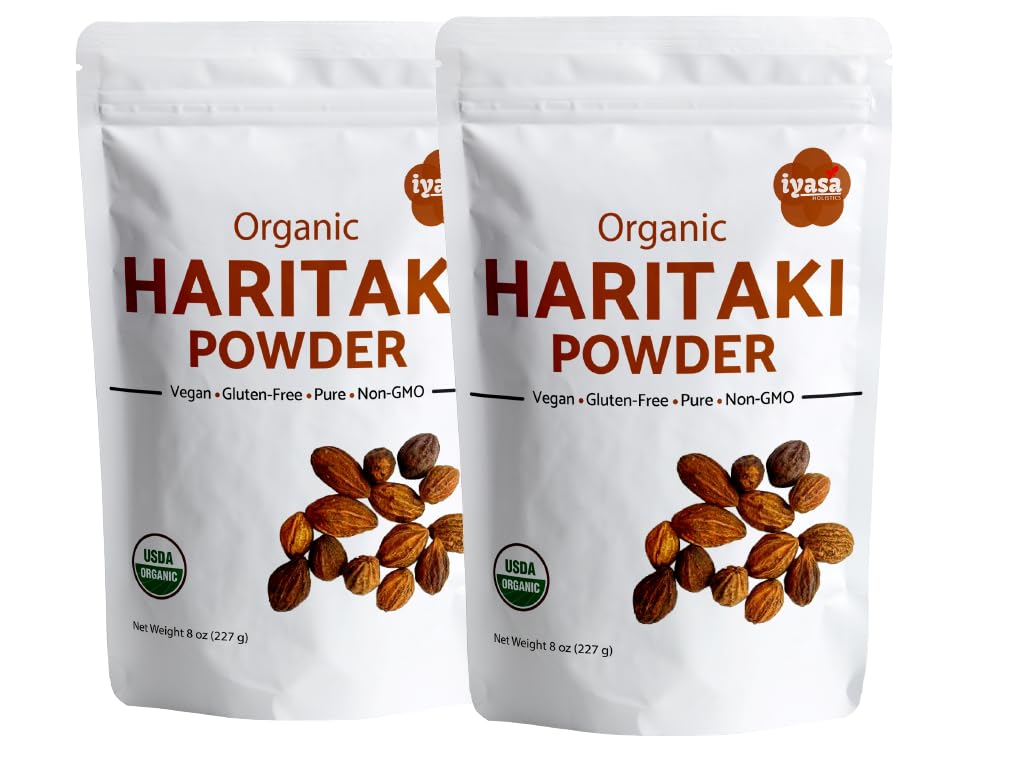 有機性ハリタキのフルーツの粉のHardeの原物のTermiaのchebula Kadakapudi 16 Oz 453 GM 1ポンドの消化のガスの救助の健康な腸機能AyurvedaのスーパーフードのResealableの袋