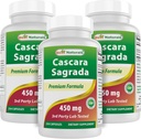 Best Naturals Cascara Sagrada 450 mg 250 Capsules (250 Count (Pack of 3))