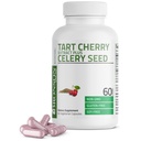 ブロンソンタルトチェリーエキス+セルリーシードカプセル - 強力な尿酸クレンジング、ジョイントモビリティサポート&筋肉回復サプリメント - 非GMOフォーミュラ - 60ベジタリアンカプセル