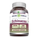 アメイジングフォーミュラ エキナセアサプリメント | 400 Mg / サービング | 240 Veggie Capsules | Non-GMO | グルテンフリー | アメリカ製