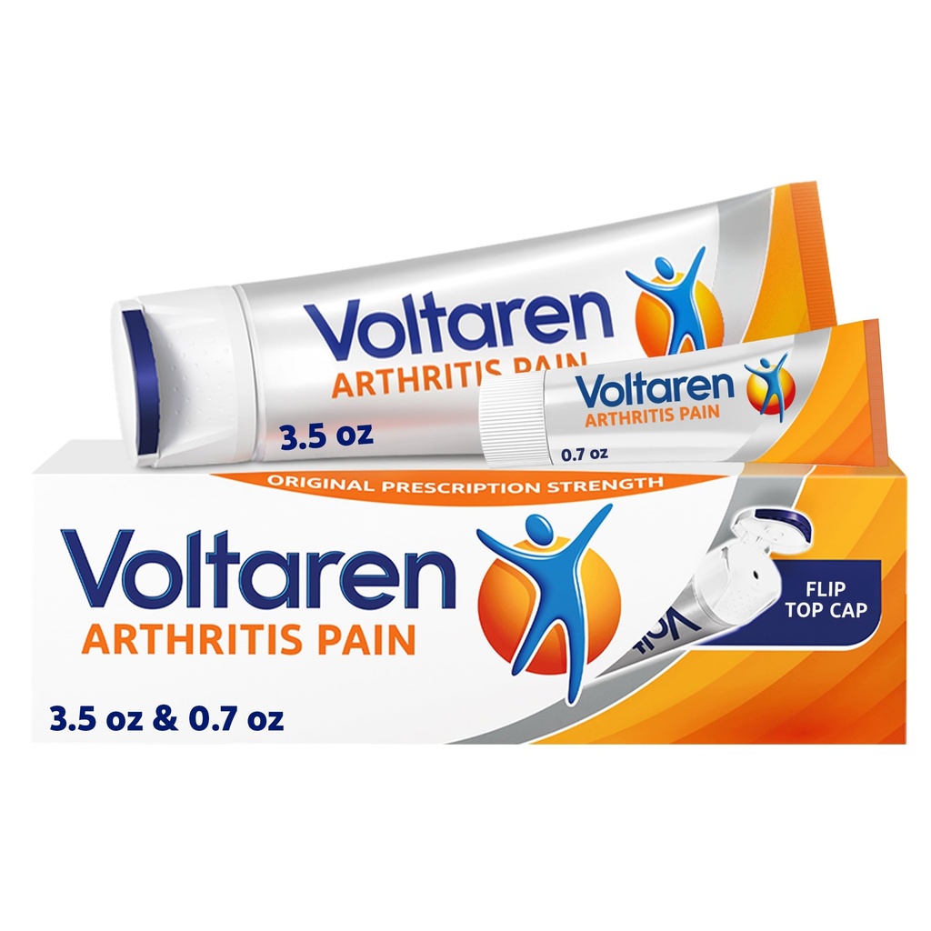ジクロフェナックとの強力な Topical 関節炎の痛みの軽減のための Voltaren 関節炎の痛みのゲル - 新しい容易な開いた帽子 - 100 g の管および 20 g 旅行サイズの管