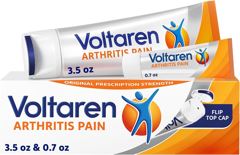 ジクロフェナックとの強力な Topical 関節炎の痛みの軽減のための Voltaren 関節炎の痛みのゲル - 新しい容易な開いた帽子 - 100 g の管および 20 g 旅行サイズの管