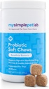 MySimplePetLab犬のプロバイオティクス、5-Strain Probioticブレンド、健康なペット咀嚼、サポート消化器の健康、ガット機能、免疫システム、犬のためのおいしいプロバイオティックソフト咀嚼、毎日のサプリメント