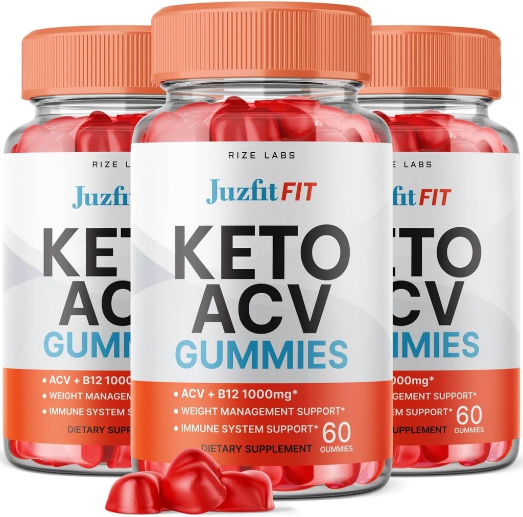 ライズラボ - ジュズフィットFIT Keto ACV アップルサイダーヴィンガーと高度な減量のためのグミー、ベリー脂肪&余分な強度のためのサプリメント (180 グミ)