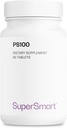 Supersmart - PS100 Supplement 300mg per Day (Phosphatidylserine) - Brain Health & Protect - Memory Support | Non-GMO & Gluten Free - 60 Tablets