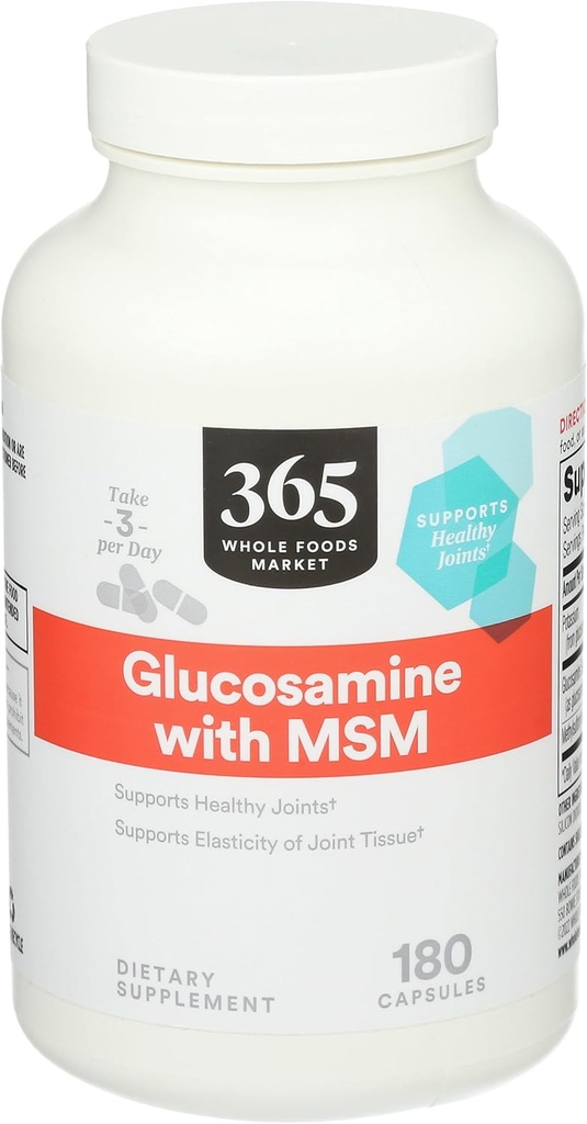 365 by Whole Foods Market, Glucosamine with MSM, 180 Capsules