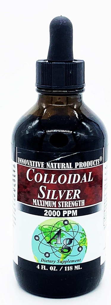 革新的なナチュラル製品によるコロイドシルバー2000 PPM(4oz)
