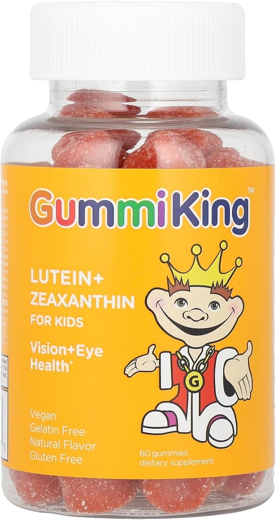 Gummi King Lutein + Zeaxanthin Gummi (サプリメント), ナチュラルマンゴー, 60カウント