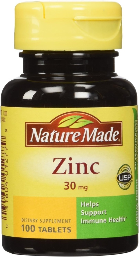 Nature Made Zinc Tabs - 30 mg - 100 ct