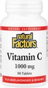 自然な要因-ビタミンC 1000mg、Bioflavinoids及びRosehipsの90のタブレットを使って