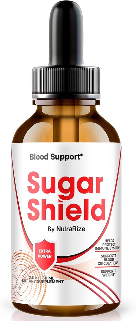 NutraRize Sugar Shield Drops, Blood Support Liquid Supplement, Maximum Strength Formula Drop, Natural Blood Blend Complex, Official Gotas Reviews (30 Servings)