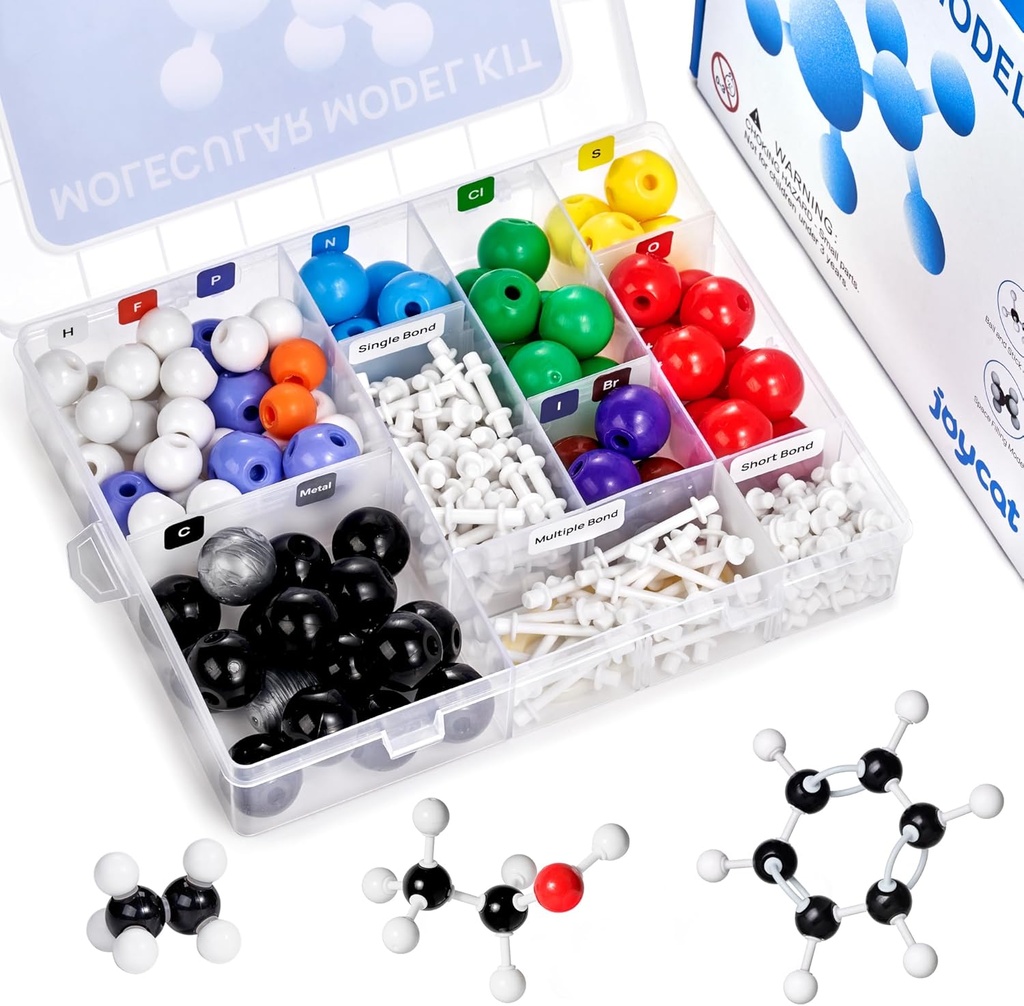 JoyCat分子モデルキット(238pcs)、有機化学分子科学ギフト(Ochemおよび無機学生および教師用)