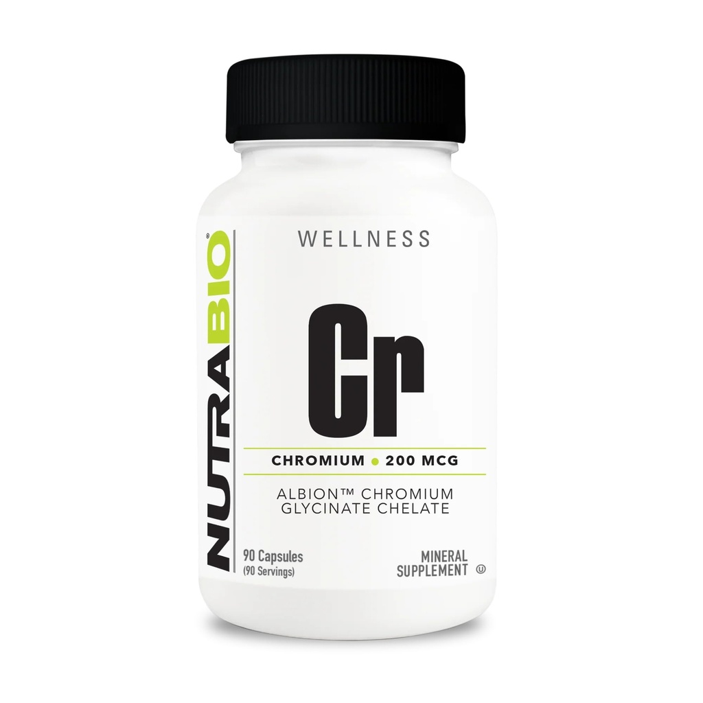 NutraBio ケレートクロム GFT - 200 mcg - 90 野菜カプセル