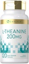 カルライル L-テアニン 200mg サプリメント | 120 カプセル | 非GMO、グルテンフリー