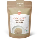 オーガニックアロエベラパウダー - 4 oz。 - Aloe Barbadensis - ナチュラルビューティー、USDA認定オーガニック&非GMOのための栄養マスク