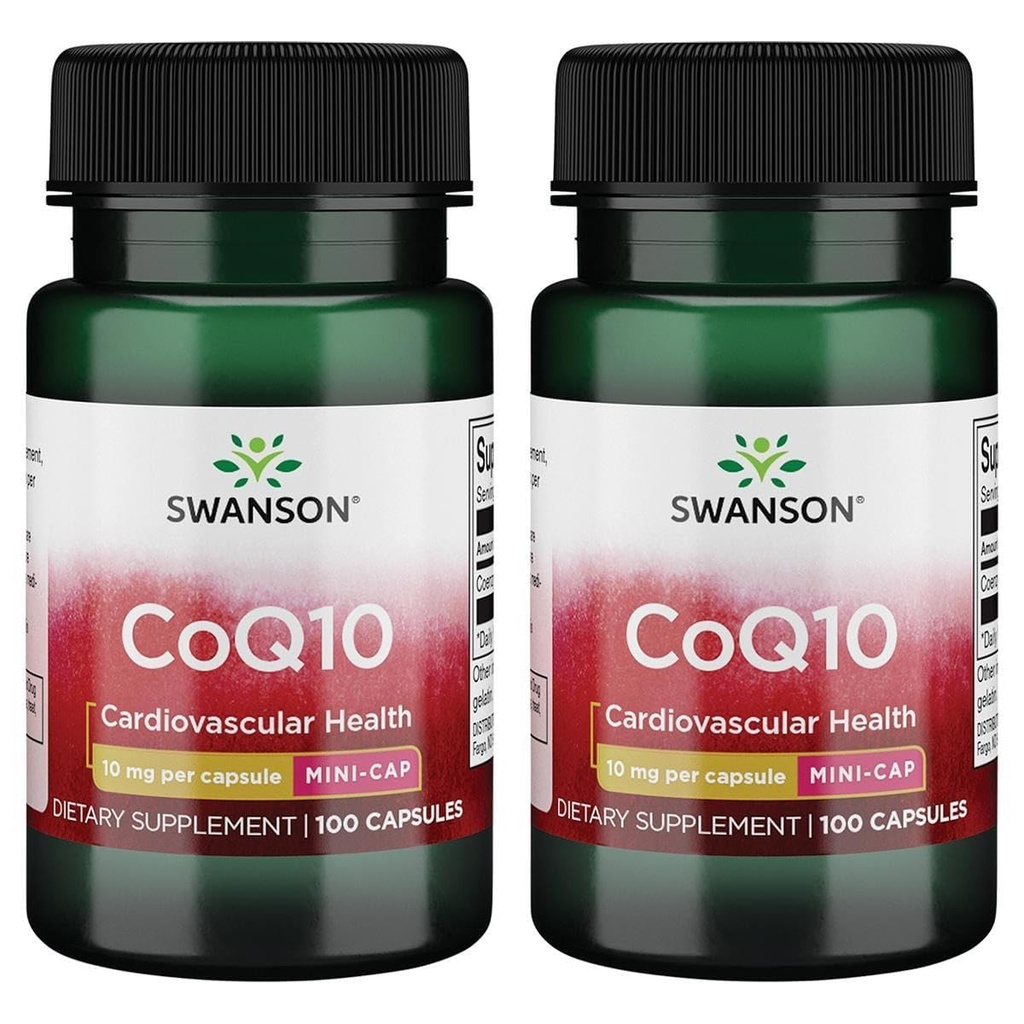 Swanson Coq10 - ミニキャップ10mg 100キャップ(2パック)