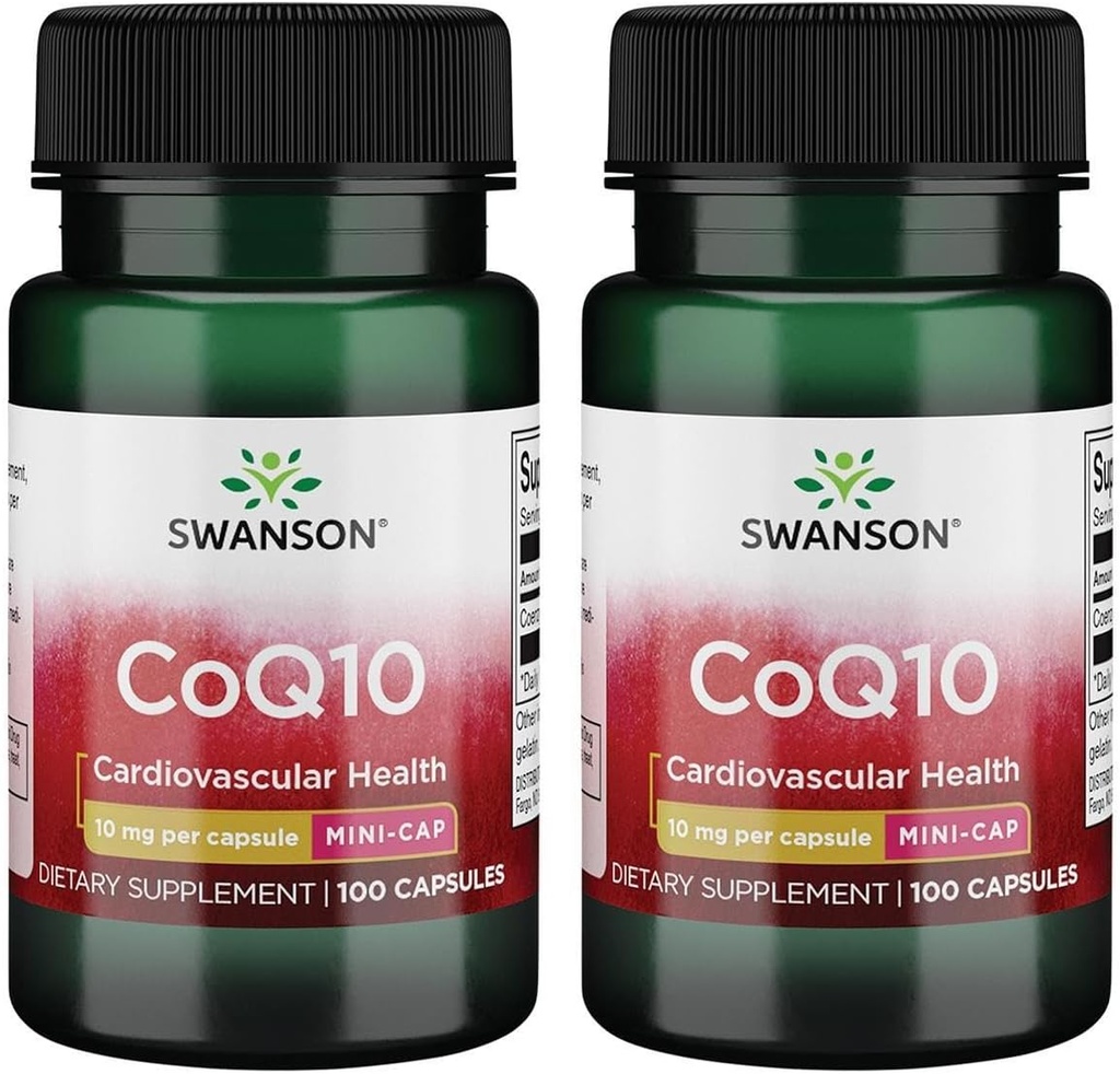 Swanson Coq10 - ミニキャップ10mg 100キャップ(2パック)