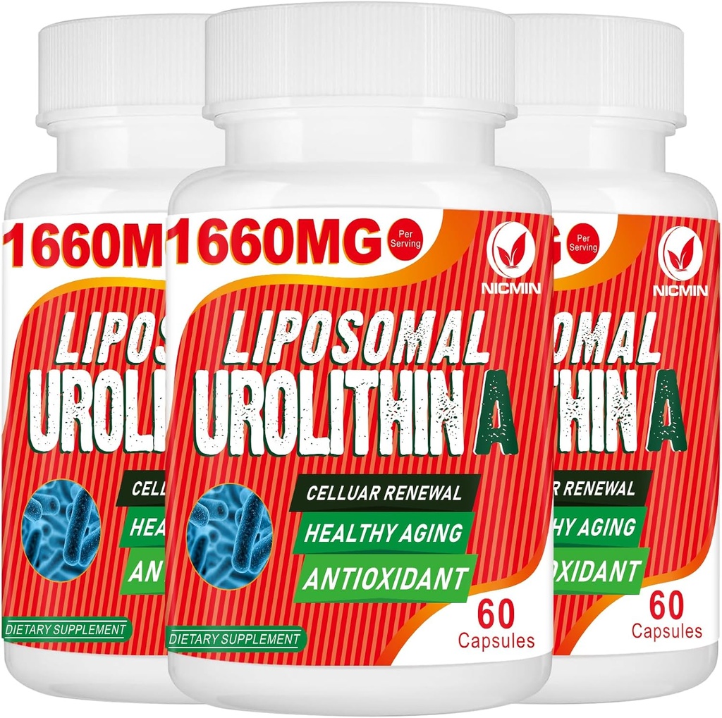 1660MG Urolithin A サプリメント - Liposomal Urolithin 180 カプセル
