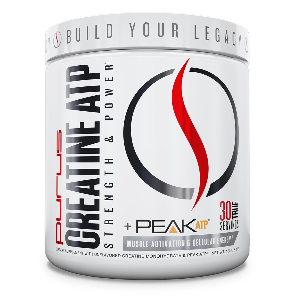Purus Labs クレアチン ATP, ピーク ATP + クレアチン Monohydrate, Unflavored - 30 サービング - 筋肉活性化 & 細胞エネルギー
