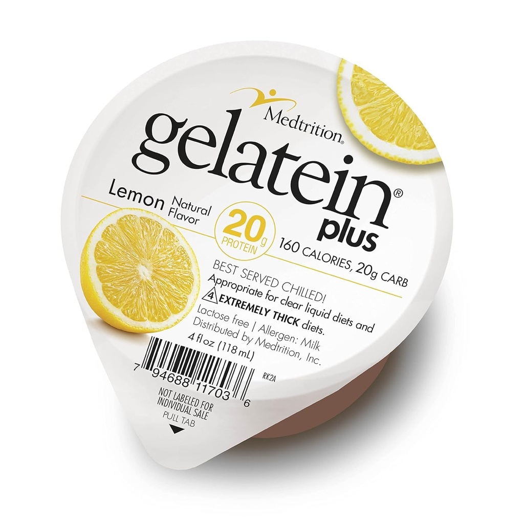 Medtritionのゼレチンのプラス レモン:蛋白質の20グラム。 明確な液体の食事療法、嚥下困難、透析および腫瘍学のために理想。 素晴らしいプレまたはポストワークアウトスナック。 (36パック)...