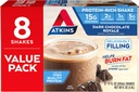 アキンズグルテンフリープロテインリッチシェイク、ダークチョコレートロワイヤル、ケトフレンドリー、8カウント(パッケージ1)