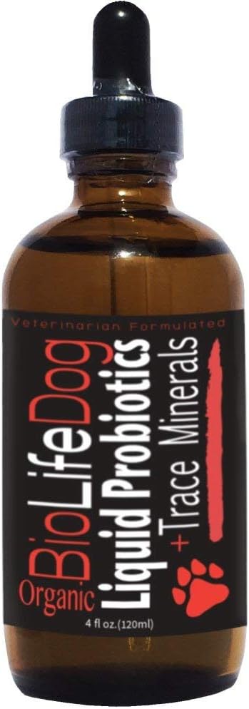 犬、有機犬のプロバイオティックサプリメント、パピーと犬ペットプロバイオティクス、4 Fl Oz(パッケージ1)