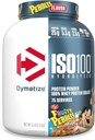 Dymatize x フルーティーな小石ISO100の乳白色蛋白質の粉の隔離剤、蛋白質、5.5g BCAAs、120 Cal。、グルテンフリー、1g脂肪、1g砂糖、2gの炭水化物(75のサービング)