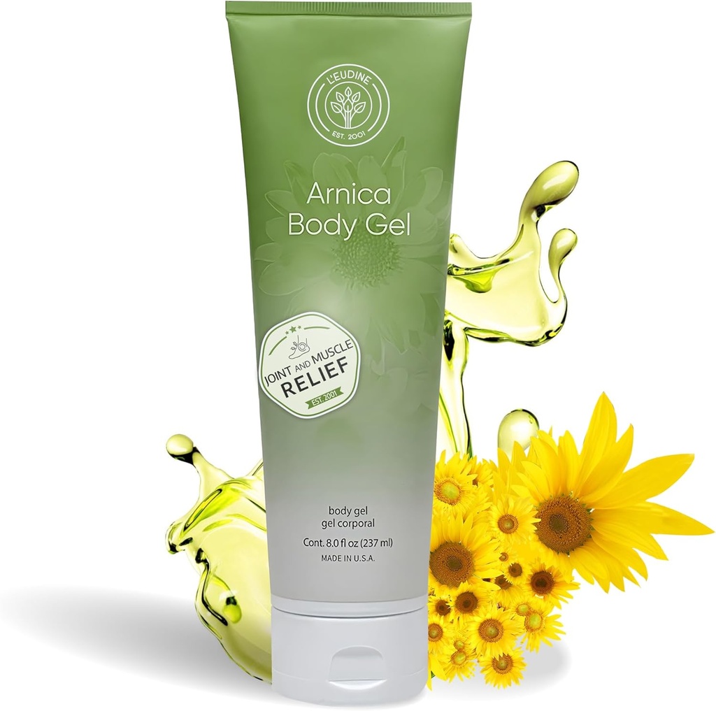 L'EUDINE Arnica Bruise Gel - Arnica Gel 最大の強度 のために 美化 と 腫れ - 速い 吸収 Bruise Cream のための 治療 筋肉の痛み - ナチュラル フォーミュラ, 8 Fl Oz