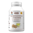 ANDREW LESSMAN Ashwagandha +テアニン180カプセル - 標準化されたエキス。 リラックス、フォーカス、バランスの取れた気分を促進します。 カプセルを飲みやすい小型