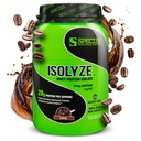 Speciesの栄養物のIsolyzeのWhey蛋白質の粉、筋肉建物のための100%のWheyの分離剤、スコップごとの27.5g蛋白質、砂糖及び低脂肪無し(コーヒー、22のサービング)