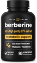 NutraChamps Berberineの補足 超高力97%純度  Berberine HCL 1500mg + Berbevisの高められた吸収及びメタボリック サポートのためのPhytosomeのエキス 優れた500mg 90のビーガンカプセル