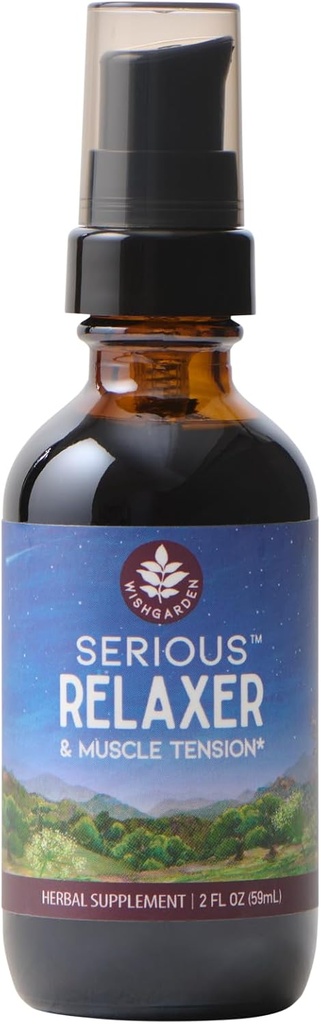 WishGardenハーブの深刻なリラクサと筋肉の緊張 - 野生のレタスと木製のベトニーとオールナチュラルマッスルリラクゼーションハーブサプリメント、筋肉の緊張を解放し、筋肉をリラックス&筋肉の不快感、2oz