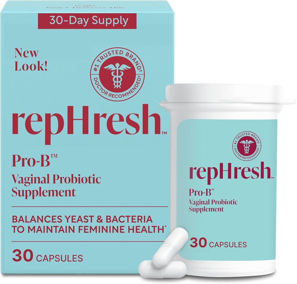 RepHresh Pro-B Women's Probiotic, Probiotic Supplement for Women, 30 Oral Capsules