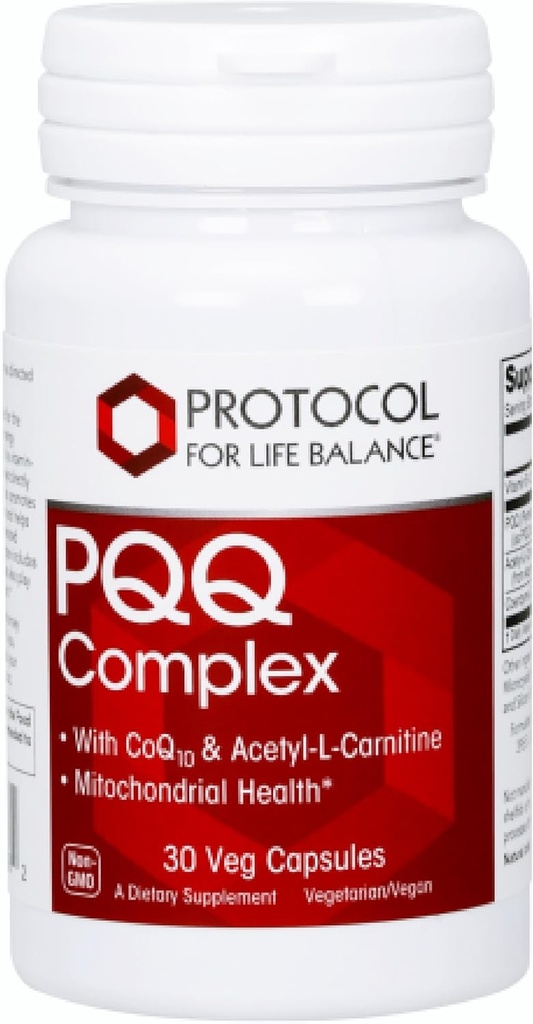 ライフバランスPQQコンプレックスのためのPROTOCOL - Mitochondrial Health - CoQ10&Lカルニチン - Bビタミン - エネルギーのためのサプリメント - 30ベジーキャップ