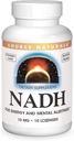 ソースナチュラルNADH 10mg、ブーストエネルギーとメンタルアラート - 10錠