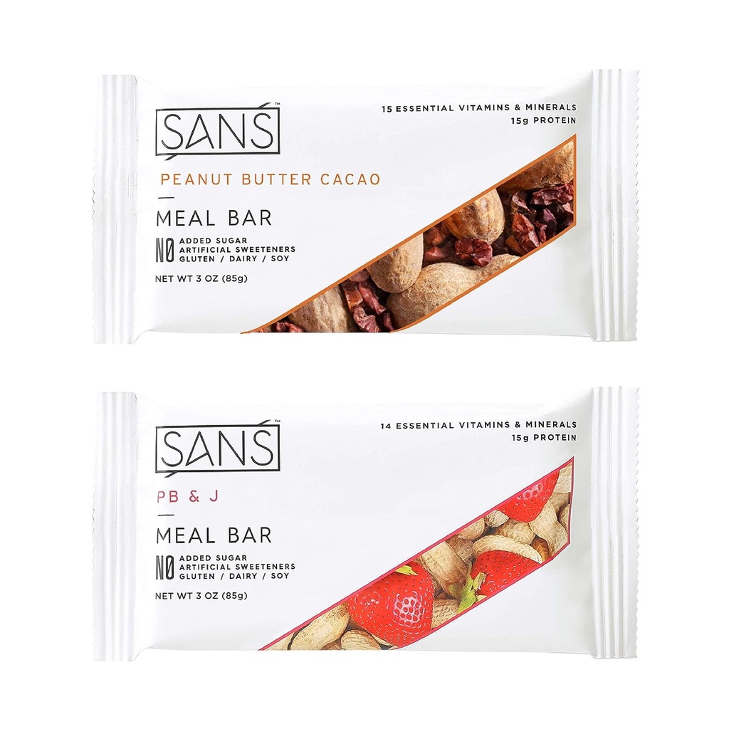 SANS の食事の取り替えの蛋白質棒 | 加えられた砂糖が付いている全天然の栄養物の棒 | 酪農場なし、大豆なし、グルテンフリー | 必須のビタミンおよび鉱物(ピーナッツのバターの恋人、12のパック)