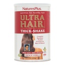 Natures Plus Ultra Hair thick Shake - 1 lb、ヘアプロテインシェイク - フレンチバニラフレーバー - ビタミンとミネラルの健康的な髪の成長サプリメント - 非GMO、グルテンフリー - 16 サービング